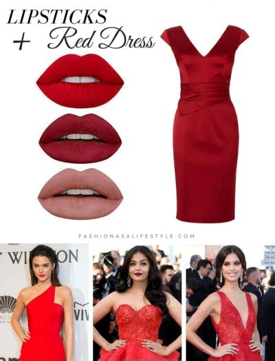 How To Pick A Lipstick With The Color Of Your Dress