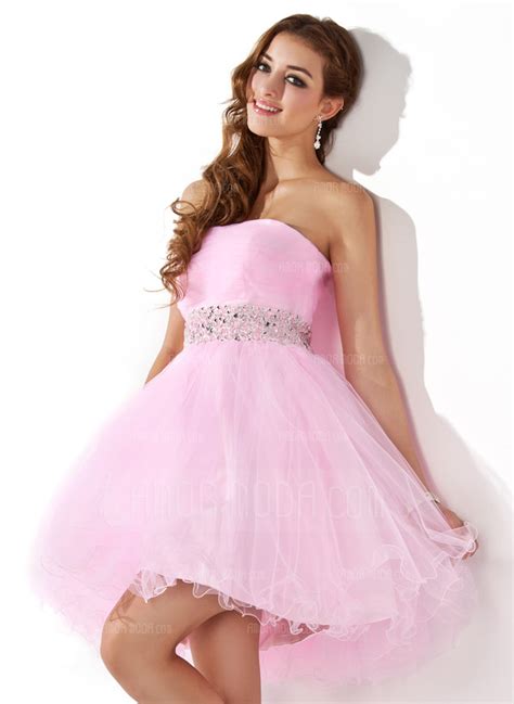 A Line Princess Sweetheart Short Mini Tulle Homecoming Dress With