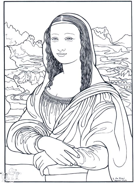 Painter Da Vinci Art Coloring Pages