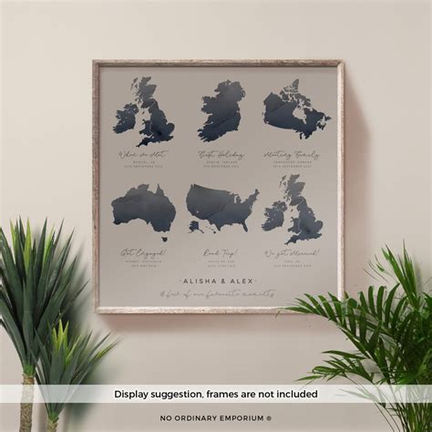 Personalised World Travel Map No Ordinary Emporium