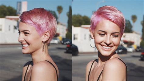 Lisa Cimorellis Short Pink Hair Hair Color Pink Short