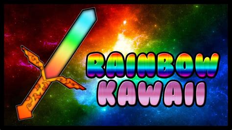Minecraft Pvp Texture Pack Rainbow Kawaii Faithful 17x18x Youtube