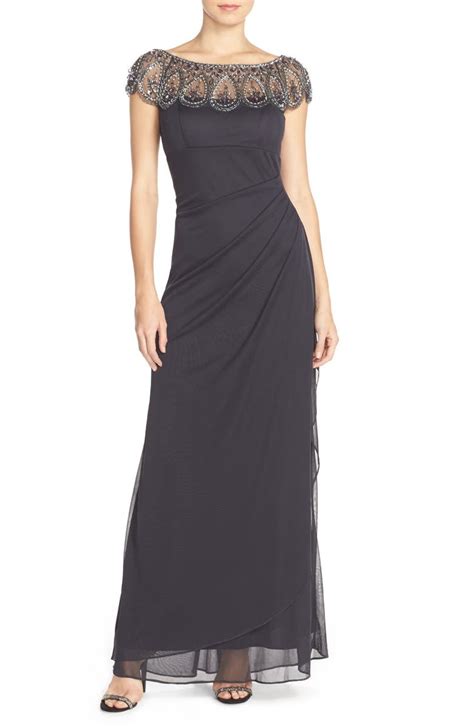 Xscape Ruched Jersey Gown Regular And Petite Nordstrom