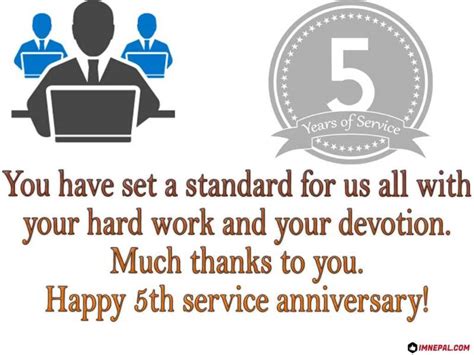 Congratulations Messages For Completing 5 Years Of Service In Office Images