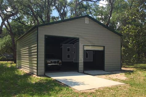 The All American Metal Pre Fab Garage 30x40x11 Big Buildings Direct