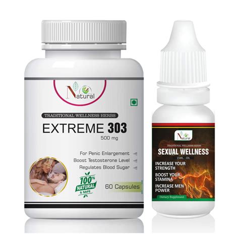 Buy Natural Extreme 303 Capsule 60s Sexual Wellness Oil 15 Ml 1s