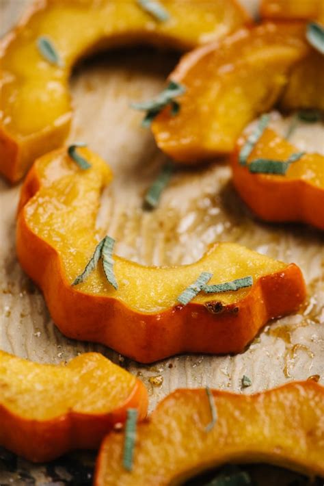 Roasted Acorn Squash With Maple Brown Butter Our Salty Kitchen