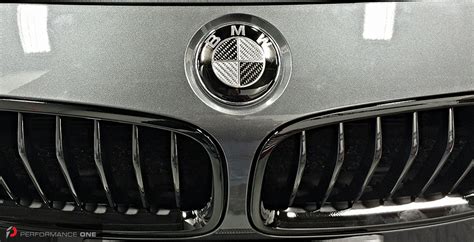 Includes inserts for front & rear emblems. BMW Carbon Fiber Roundel Emblem Front & Rear | Silver and ...
