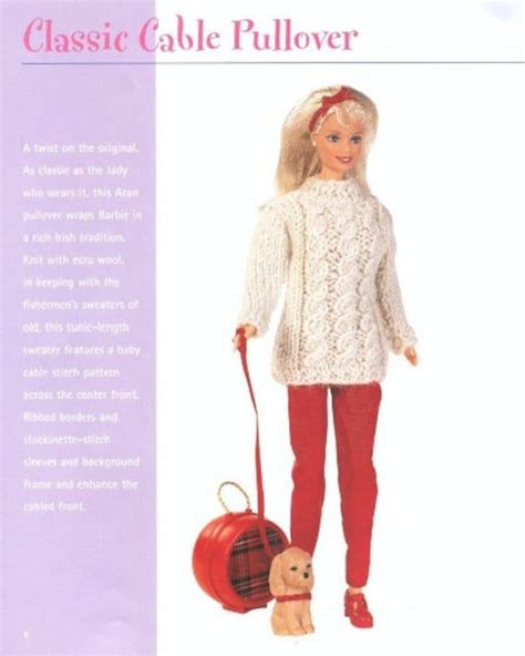 Pdf Vintage Barbie 11 12 Knitting Pattern Wardrobe Etsy Uk In 2023