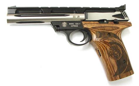 Smith And Wesson 22a 1 22 Lr 2 Tone And Wood Grips Ipr20263 New
