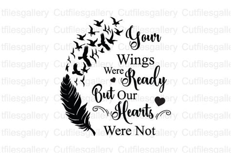 Your Wings Were Ready Feather SVG