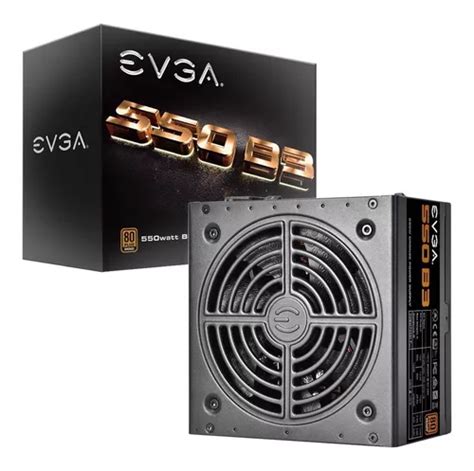 Fuente De Poder Evga 550w 80 Plus Bronze 220 B3 0550 V1 Color Negro