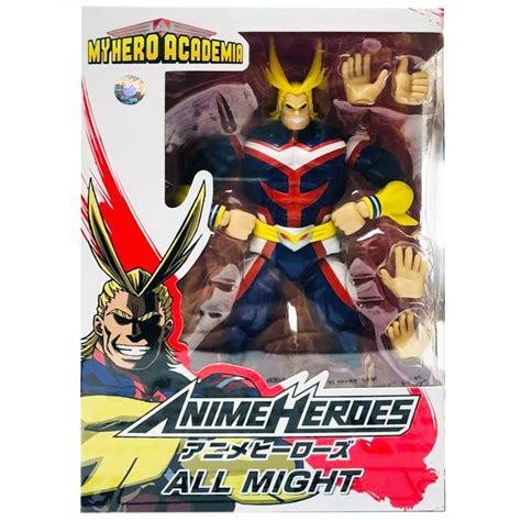 The base figure has removable plugs with is explained visually in the instruction sheet. Bandai Anime Heroes My Hero Academia - All Might 6" Action ...
