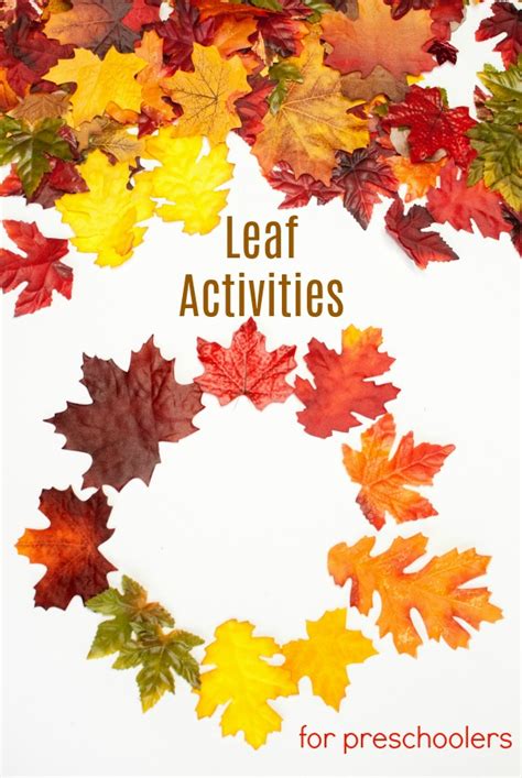 Autumn Leaf Activities for Preschoolers - Stay At Home Educator