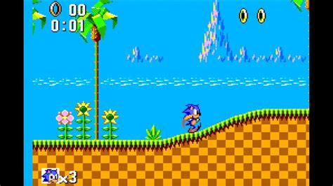 Sonic The Hedgehog Master System Green Hill Zone Act 1 1080 Hd