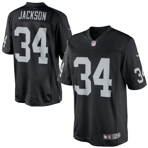 Nike Bo Jackson Oakland Raiders Black Retired Player Limited Jersey