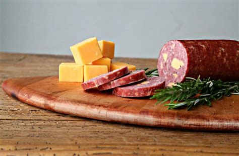 Cheddar Summer Sausage Great Frontier Meats
