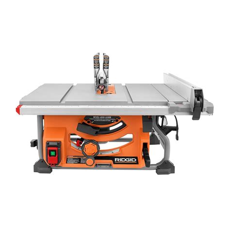 Ridgid 15 Amp 10 In Table Saw With Folding Stand