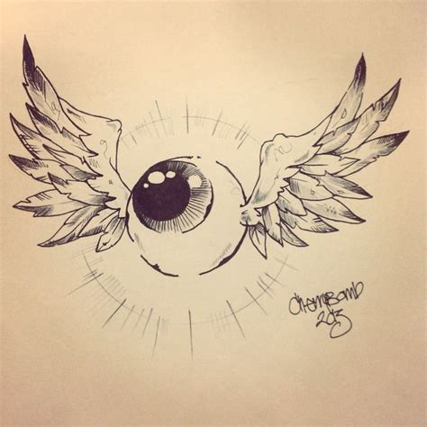 Flying Eyeball Tattoo Images Jordanlivewallpaperforiphone