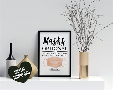 Printable Face Mask Signs