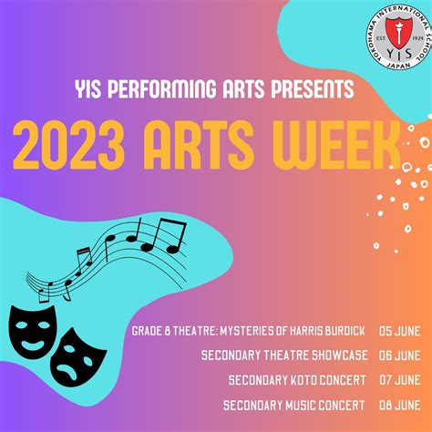 Yis Performing Arts Week June 5 8 Yokohama International School