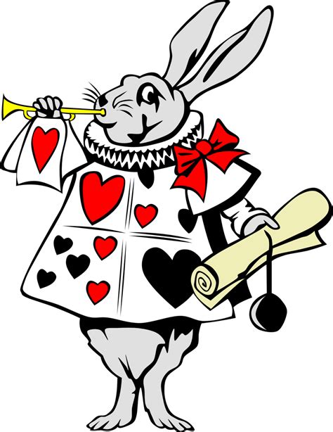 Public Domain Clip Art Image Rabbit From Alice In Wonderland Id
