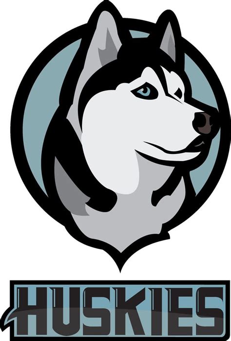 Huskies Hockey Concept Concepts Husky Logo Dog Art Animal Stencil
