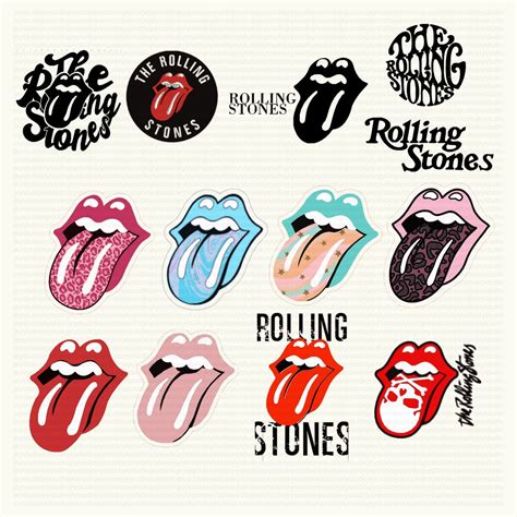 Rolling Stones Svg Rock Band Svg Tshirt Design Digital Etsy