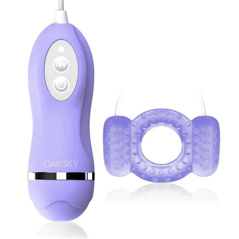 10 Frequency Penis Vibration Delay Ring Dual Vibrating Eggs Sex Toy For Men Couple Silicone