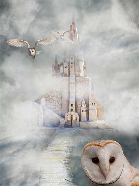 Download Castle Owl Fairy Tale Royalty Free Stock Illustration Image