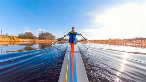 Single Sculling On The Water Row Along Youtube