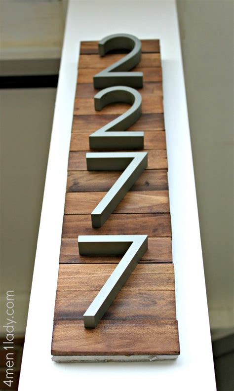 Amazing Diy House Number Ideas That Are Easy To Create The Art In Life