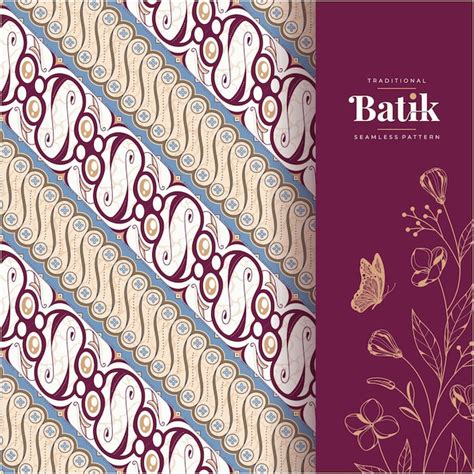 Premium Vector Indonesian Batik Art Seamless Pattern