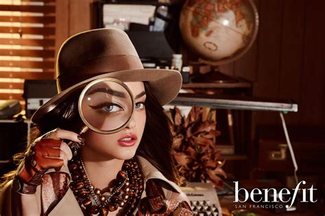 Benefit Cosmetics Advertising Campaign Featuring They're Real Eyeliners and Mascaras with model ...