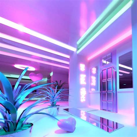 Pin By Pixelated Galaxy On Vaporwave Room With Images Neon Bedroom