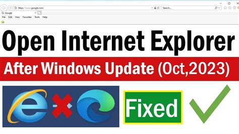How To Fix Internet Explorer Open But Opens Microsoft Edge After Windows Update October