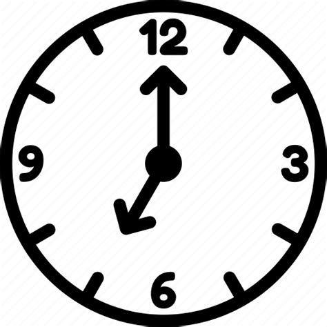 Clock Seven Seven O Clock Time Icon