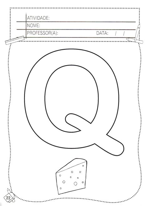 12 Desenhos Da Letra Q Para Colorir E Imprimir Online Cursos Gratuitos