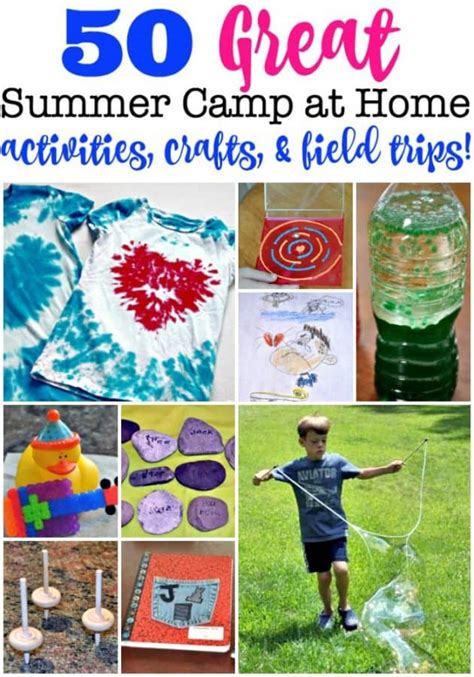 Play these fun indoor activities when it starts to rain. 50 Fun Summer Camp At Home Activities, Crafts & Field ...
