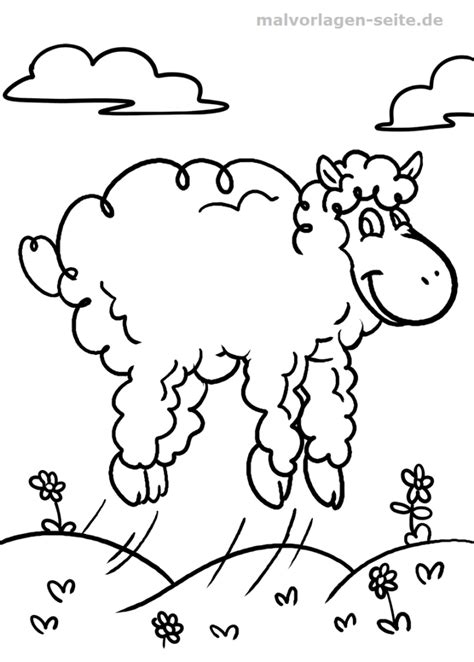 Ausmalbilder Schaf Tiere Zum Ausmalen Malvorlagen Schafe Images