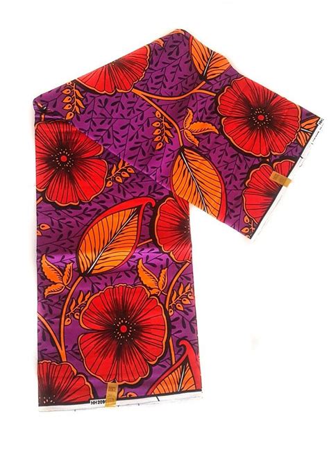 Pansy African Print Fabric 5 5mtrs African Print Fabric Printing
