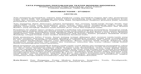 Warna Background Yang Digunakan Pada Pementasan Teater Adalah - Blacki Gambar