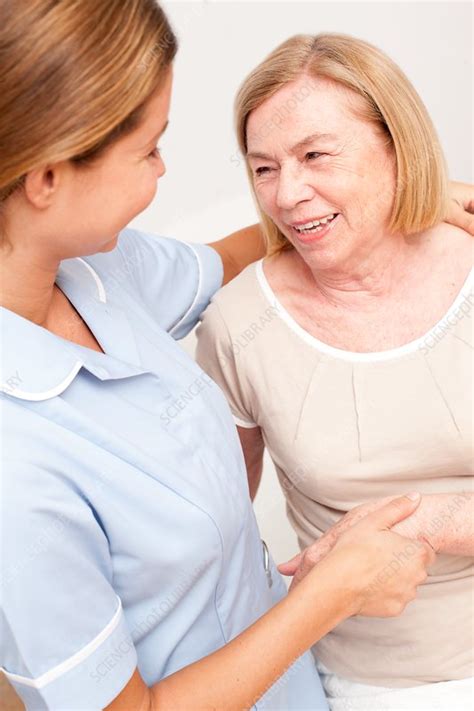 Nurse With Senior Patient Stock Image F0207571 Science Photo Library