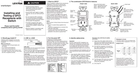 Leviton Gfci Outlet Switch Combo Wiring Diagram Circuit Diagram