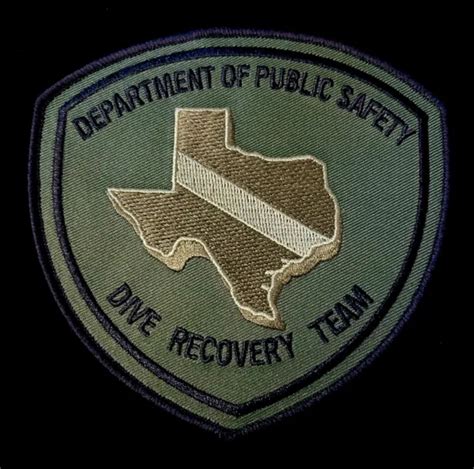 Texas Tx Highway Patrol Police Patch Dps Dept Of Public Safety Dive Rec Subdued 12 99 Picclick