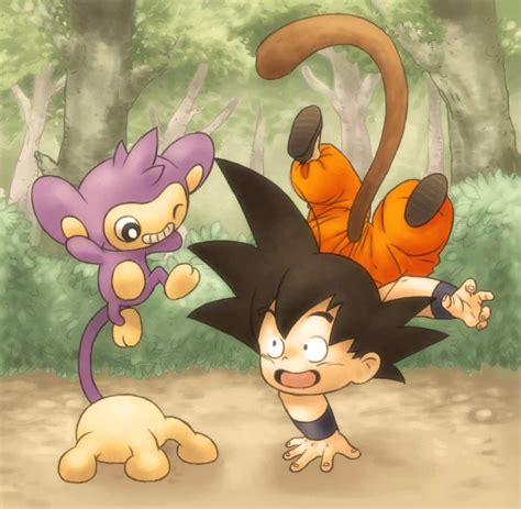 Aipom And Goku Cute Dragonballz Pinterest Goku And