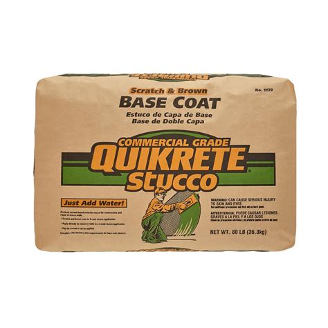 Quikrete 80 Lb Base Coat Stucco 113980 The Home Depot