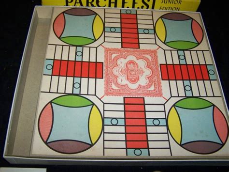 Vintage 1930s Parcheesi Junior Board Game Sande Complete