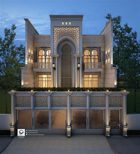 Islamic Architecture On Behance Rumah Arsitektur Desain Rumah