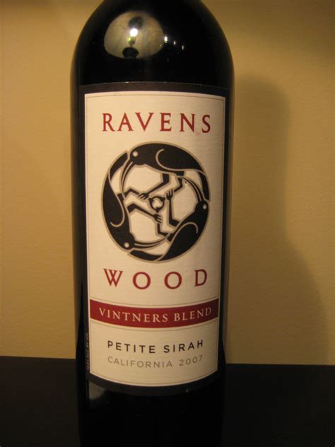 2007 Ravens Wood Vintners Blend Petite Sirah First Pour Wine